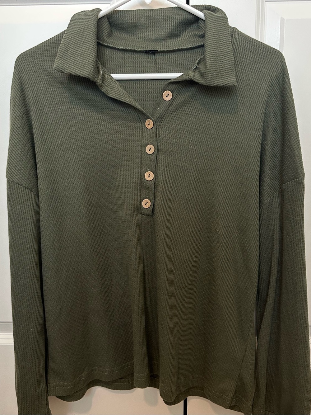 Button Long Sleeve Sweater